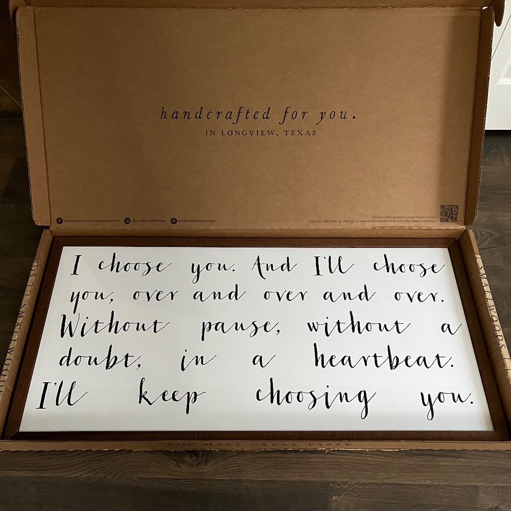 I Choose You framed art